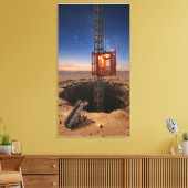 Lift naar Mars om 21:00 uur Canvas Afdruk (Insitu (Woonkamer))