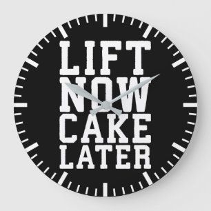 Lift nu, cake later - Carbs - Funny Workout Grote Klok