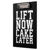 Lift nu, cake later - Carbs - Funny Workout Klembord (Links)