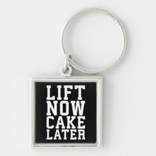 Lift nu, cake later - Carbs - Funny Workout Sleutelhanger