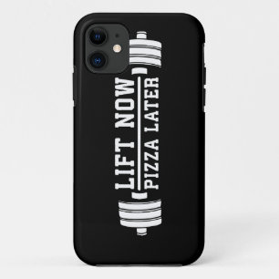 Lift nu, Pizza Later, Barbell - Funny Novelty Gym Case-Mate iPhone Case