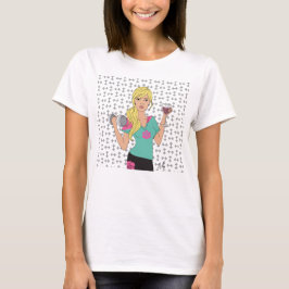 Lift nu wijn later op t-shirt