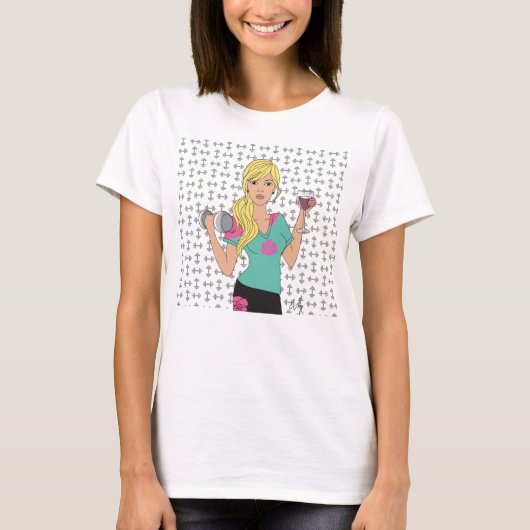 Lift nu wijn later op t-shirt (Voorkant)