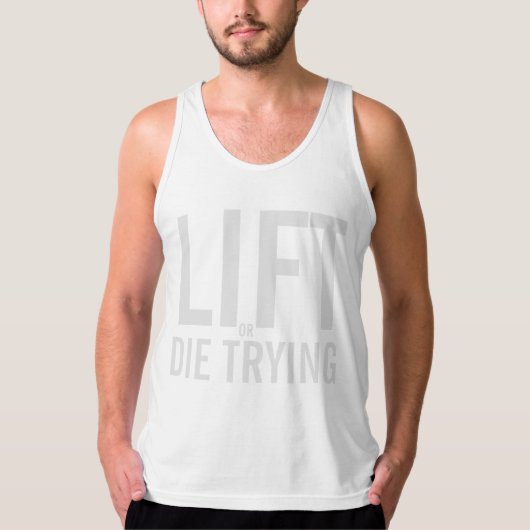 LIFT OF DIE TRYGYM EN fitness T-shirt (Voorkant)