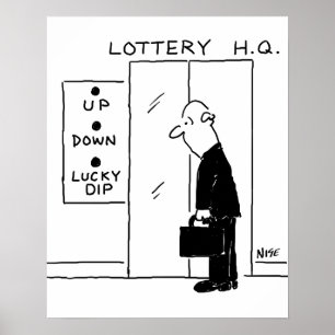 Lift of een elevator in een animatie van het hoofd poster