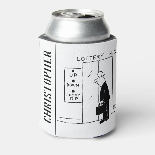 Lift of lift in een Cartoon met hoofdkwartier Blikjeskoeler (Blikje Achterkant)