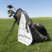 Lift of lift in een Cartoon met hoofdkwartier Golfhanddoek (Groen)