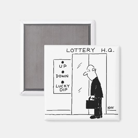 Lift of lift in een Cartoon met hoofdkwartier Magneet (Voorkant / Achterkant)