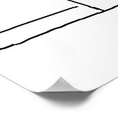 Lift of lift in een Cartoon met hoofdkwartier Poster (Hoek)