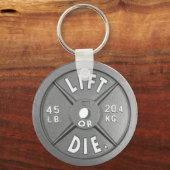 Lift of sterft Bord van 45 lb op 2,25-inch Sleutel Sleutelhanger (Voorkant)