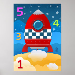 Lift off - afdruk poster
