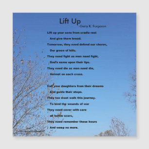 LIFT OMHOOG MAGNETISCHE KAART