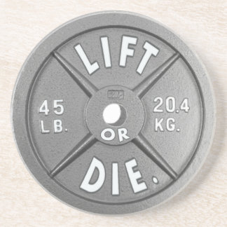 Lift or Die 45 lb Bord op Drink Onderzetter