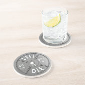 Lift or Die 45 lb Bord op Drink Onderzetter (Zijkant)