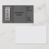 lift-paneel visitekaartje (Voorkant / Achterkant)