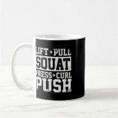 Lift Pull Squat - Workout Gym Gewichtheffen Bodybu Koffiemok (Links)