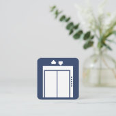 Lift Repair Service Vierkante Visitekaartje (Staand voorkant)