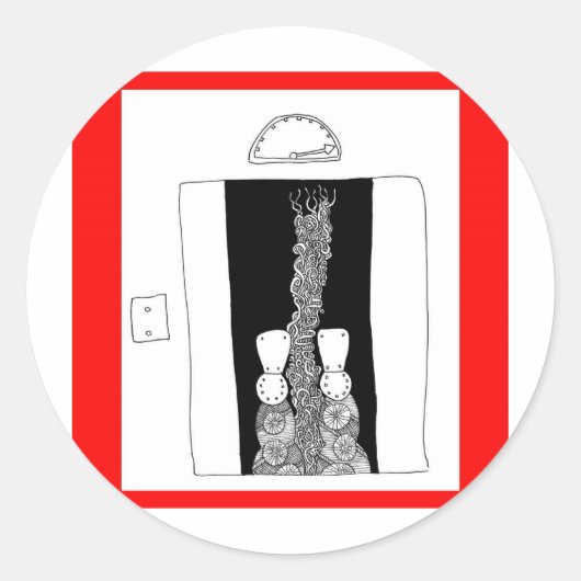 lift ronde sticker (Voorkant)