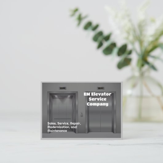 Lift Service Visitekaartje (Staand voorkant)