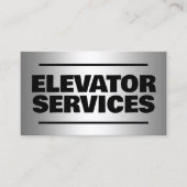 Lift Services Silver QR Visitekaartje (Voorkant)