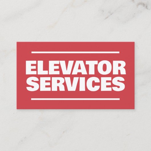 Lift Services Visitekaartje (Voorkant)