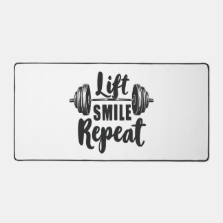 Lift Smile Repeat Gym Motivation Weightlifting Str Bureaumat