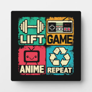 Lift, spel, anime, herhalen fotoplaat