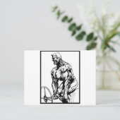 LIFT TIL ' U ZET BODYBUILDING LOGO BRIEFKAART (Staand voorkant)