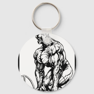 LIFT TIL ' U ZET BODYBUILDING LOGO SLEUTELHANGER