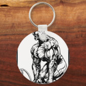 LIFT TIL ' U ZET BODYBUILDING LOGO SLEUTELHANGER (Voorkant)