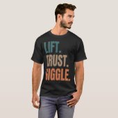 Lift Trust Giggle Acro Yoga Pner-acrobatiek T-shirt (Voorkant volledig)