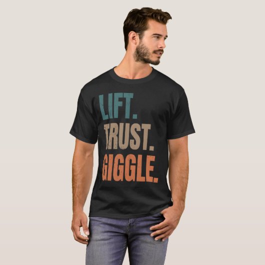 Lift Trust Giggle Acro Yoga Pner-acrobatiek T-shirt (Voorkant volledig)