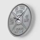 Lift u zelfs - Barbell Bord wandklok (Hoek)