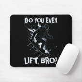 Lift u zelfs Bro - Grappige retro snowboard huid Muismat (Met muis)