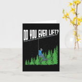 Lift u zelfs Funny Chairman Ski Skiing Snowbo Kaart (Gele Bloem)