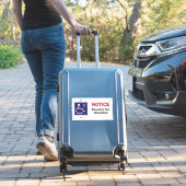 Lift voor mindervalide rolstoel Sticker Symbool (Koffer Insitu)