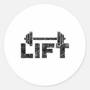 Lift Workout Gewichtheffen Fitnesscentrum 1 Ronde Sticker