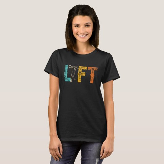 Lift Workout Gym Weightlift Lifting T-shirt (Voorkant volledig)
