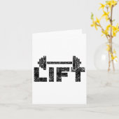 Lift Workout Lifting Gewichtheffen Gym 1 Kaart (Gele Bloem)