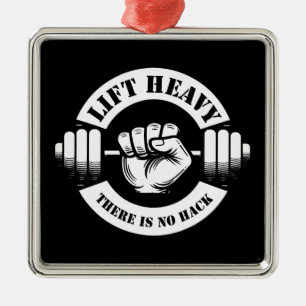 Lift Zwaar Er is geen Hack Metalen Ornament
