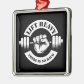 Lift Zwaar Er is geen Hack Metalen Ornament (Links)