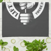 Lift Zwaar Er is geen Hack Theedoek (Gevouwen)