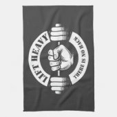 Lift Zwaar Er is geen Hack Theedoek (Verticaal)