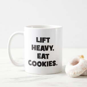 Lift Zware, Eet Cookies - Grappig - Nieuwigheid Wo Koffiemok
