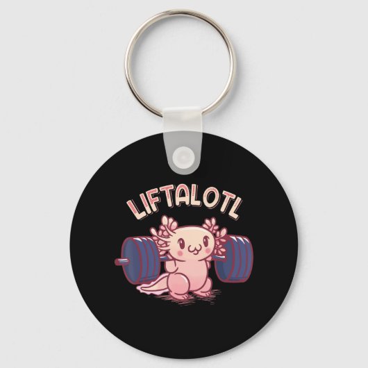 Liftalotl-hefinstallatie Sleutelhanger (Voorkant)