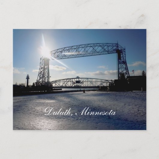 Liftbrug, Duluth, Minnesota Briefkaart (Voorkant)