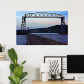 Liftbrug in de ochtend poster (Thuiskantoor)