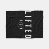 Lifted Fitness Gym Workout Jesus Christelijke over Fleece Deken (Voorkant (Horizontaal))