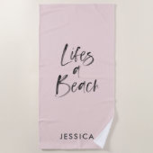 liften een strand strandlaken (Voorkant)