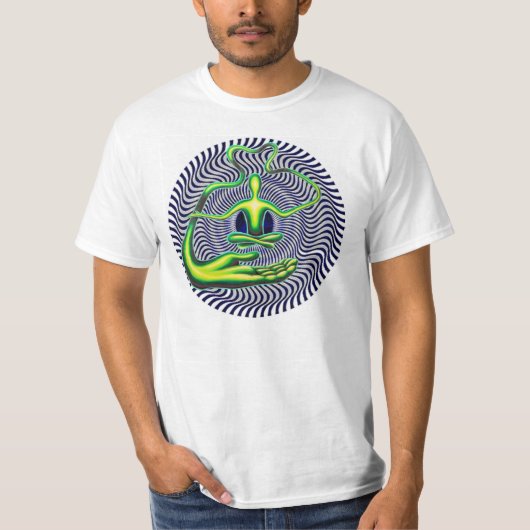 Liften en verdraaide hoogte t-shirt (Voorkant)